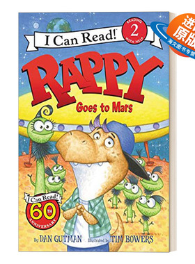 英文原版 Rappy Goes to Mars 小恐龙去火星I Can Read 2 分级阅读 英文版 进口英语原版书籍