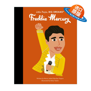 英文原版绘本 Little People Big Dreams Freddie Mercury 小人物大梦想纸板书 歌手弗雷迪默丘里 精装 英文版 进口英语原版书籍