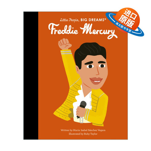 英文原版绘本 Little People  Big Dreams Freddie Mercury 小人物大梦想纸板书 歌手弗雷迪默丘里 精装 英文版 进口英语原版书籍
