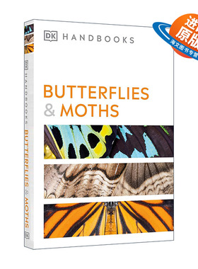 英文原版 Handbooks Butterflies and Moths 蝴蝶和飞蛾 DK自然百科指南 英文版 进口英语原版书籍