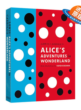 英文原版 Lewis Carroll's Alice's Adventures in Wonderland 爱丽丝梦游仙境 草间弥生插画 布面精装 英文版 进口英语原版书籍