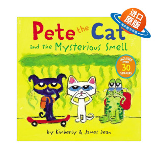Smell 绘本 and 英文原版 皮特猫和神秘气味 进口英语原版 the 英文版 Pete 书籍 Cat 带贴纸 Mysterious