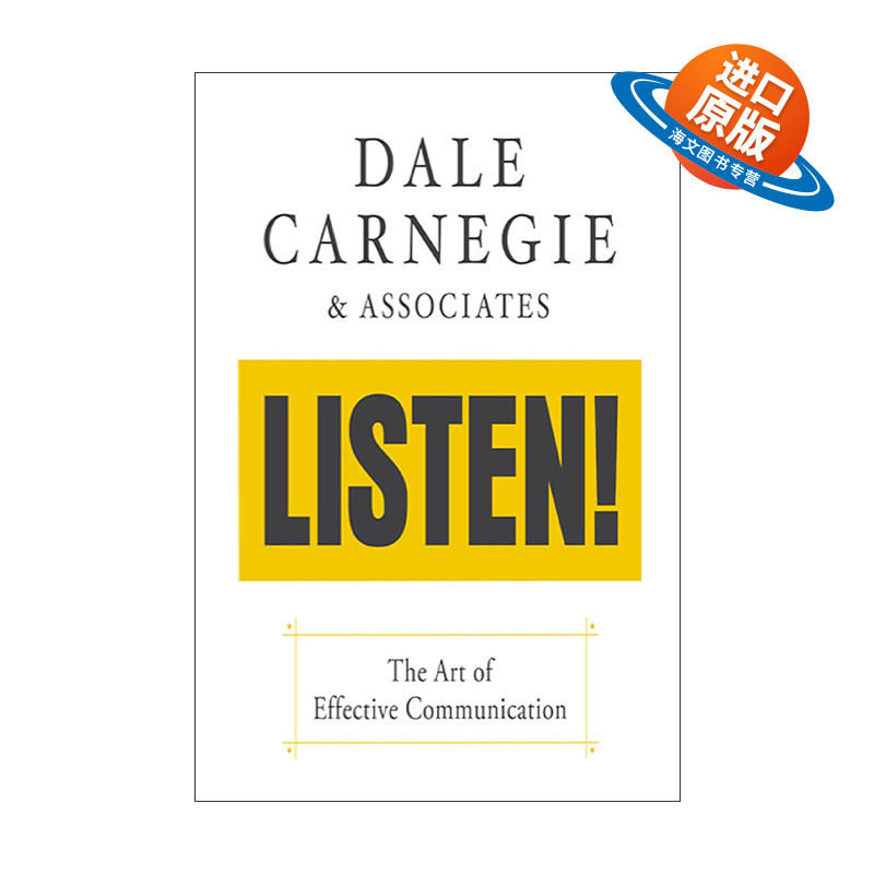 英文原版 Listen 听 有效沟通的艺术 人性的弱点作者戴尔·卡耐基Dale Carnegie英文版 进口英语原版书籍