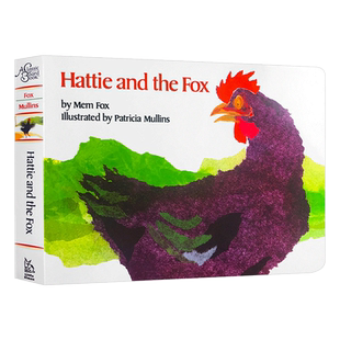 海蒂和狐狸 英文原版绘本 Hattie and the Fox 哈蒂与狐狸 纸板书 廖彩杏书单 儿童英语启蒙认知家禽动物童书 英文版进口原版书籍