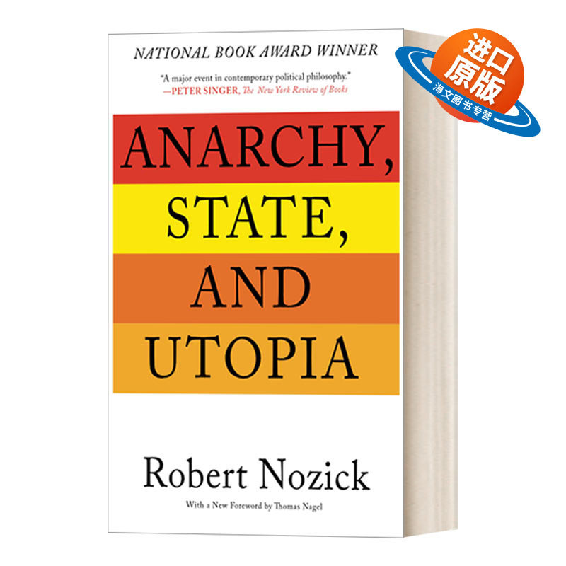 英文原版 Anarchy State and Utopia 无政府 国家和乌托邦 1975美国国家图书奖 英文版 进口英语原版书籍