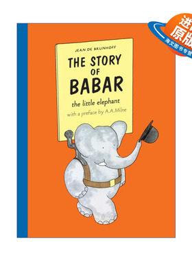 英文原版 The Story of Babar 大象巴巴的故事 让·德·布吕诺夫 大师名作绘本 英文版 进口英语原版书籍