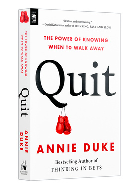 英文原版 Quit Exp 退出 知道何时离开也是一种能力 商业管理 决策学 Thinking in Bets作者Annie Duke新书 英文版 进口书籍