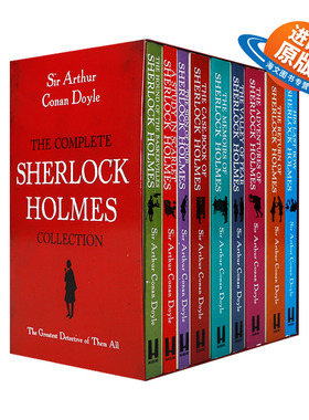 英文原版 The Complete Sherlock Holmes Collection 福尔摩斯探案全集9本盒装 英文版 进口英语原版书籍