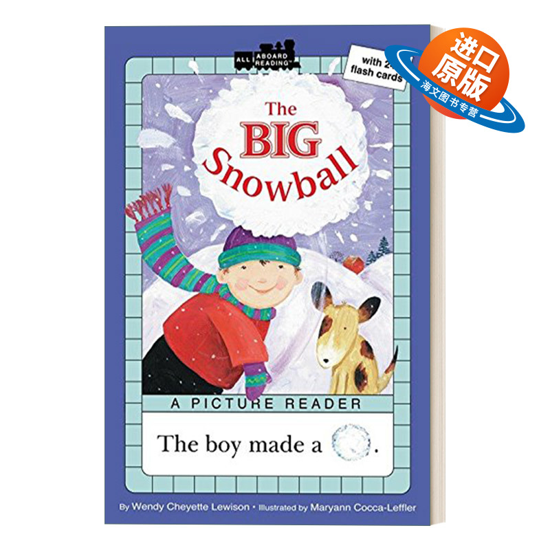 英文原版 The Big Snowball 汪培珽一阶 All Aboard Reading系列 英文版 进口英语原版书籍
