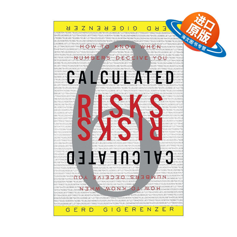 英文原版 Calculated Risks 计算的风险 如何察觉数字是在欺骗你英文版 进口英语原版书籍