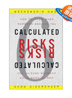 英文原版 Calculated Risks 计算的风险 如何察觉数字是在欺骗你英文版 进口英语原版书籍