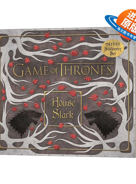 英文原版 Game Of Thrones House Stark Deluxe Stationery Set 权力的游戏 史塔克家族豪华版文具套 英文版 进口英语原版书籍