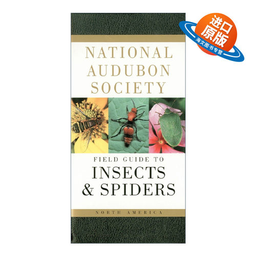 英文原版National Audubon Society Field Guide to Insects and Spiders全美奥杜邦协会北美昆虫与蜘蛛野外指南 英文版进口英语书