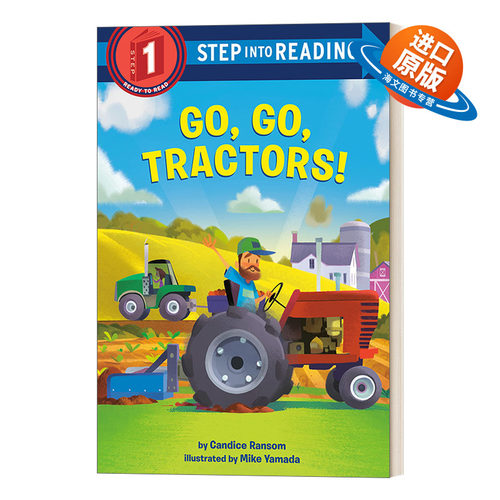 英文原版 Step into Reading 1 Go Go Tractors 走 走 拖拉机 英文版 进口英语原版书籍