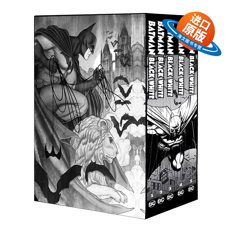 英文原版 Batman Black and White Box Set 蝙蝠侠黑白套装 DC漫画 英文版 进口英语原版书籍