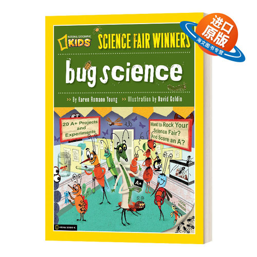 英文原版 Science Fair Winners Bug Science 科学博览会获奖者昆虫科学 20个节肢动物的项目和实验 国家地理儿童 进口英语书籍
