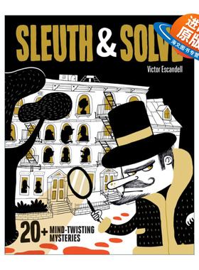 英文原版 Sleuth & Solve 20+ Mind-Twisting Mysteries 侦探解密 20个令人费解的迷题 互动推理游戏 精装 英文版 进口英语原版书