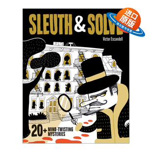 精装 Mind 英文原版 Mysteries 互动推理游戏 英文版 迷题 Solve 20个令人费解 侦探解密 书 进口英语原版 Twisting Sleuth