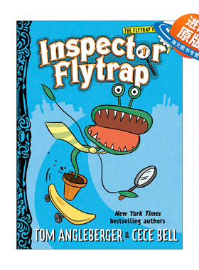 英文原版 Inspector Flytrap 捕蝇草探长系列1 儿童章节桥梁推理故事书 Tom Angleberger 英文版 进口英语原版书籍
