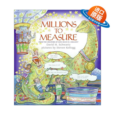 英文原版 Millions to Measure 度量的世界 数学主题儿童绘本 一百万是多少 英文版 进口英语原版书籍