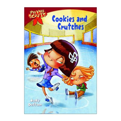 英文原版 Pee Wee Scouts 01 Cookies and Crutches 小人物侦察队系列1 饼干与拐杖 儿童章节桥梁故事书 Judy Delton 英文版
