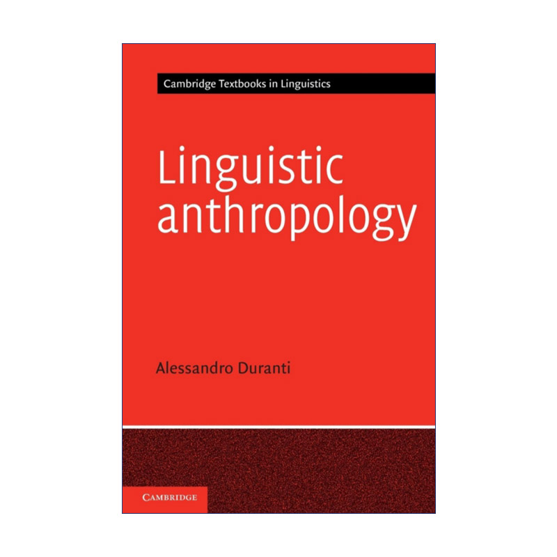 英文原版 Linguistic Anthropology语言人类学剑桥语言学文本系列英文版进口英语原版书籍