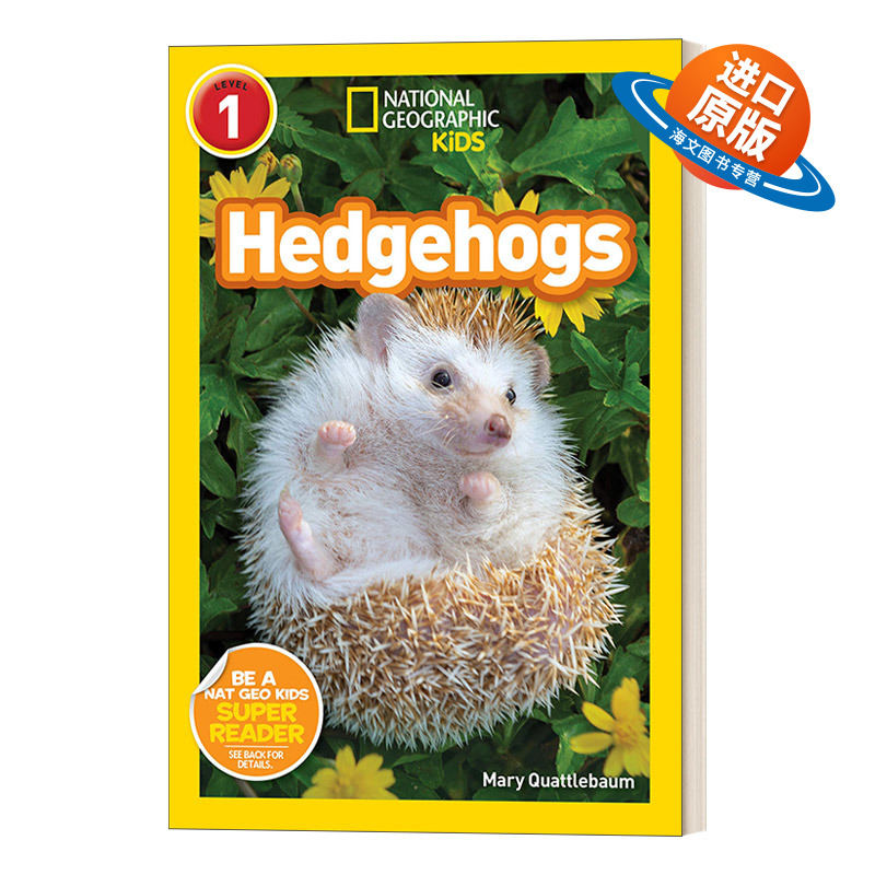 英文原版 National Geographic Readers Hedgehogs Level 1 国家地理分级读物 刺猬 第1级 英文版 进口英语原版书籍