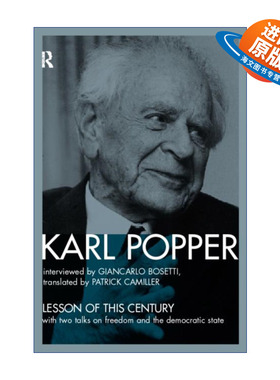 英文原版 The Lesson of this Century 20世纪的教训  卡尔波普尔访谈演讲录 英文版 进口英语原版书籍