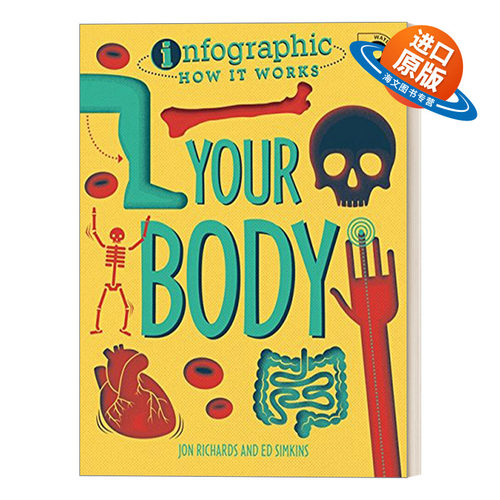 英文原版 Infographic How It Works Your Body 信息图系列 身体是如何工作的 英文版 进口英语原版书籍