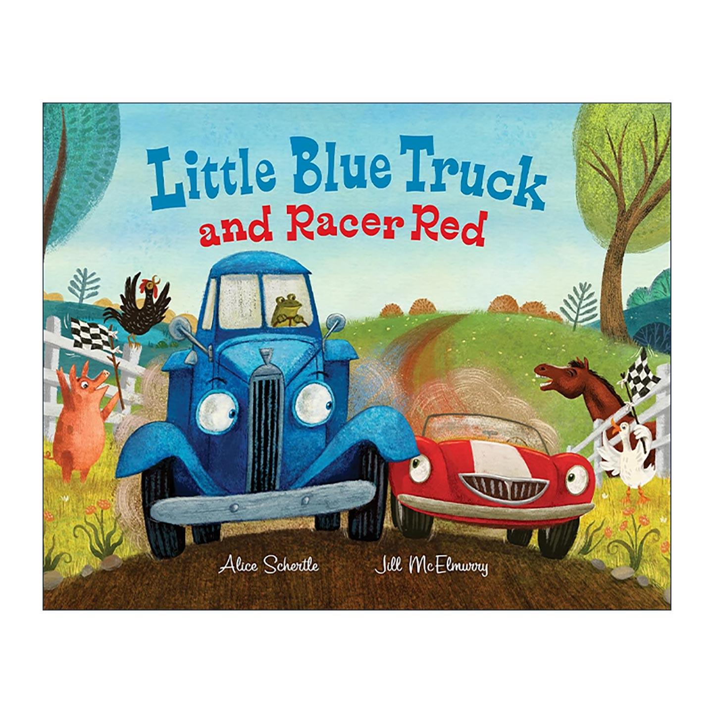 英文原版 Little Blue Truck and Racer Red 蓝色小卡车和红色跑车 精装绘本 英文版 进口英语原版书籍
