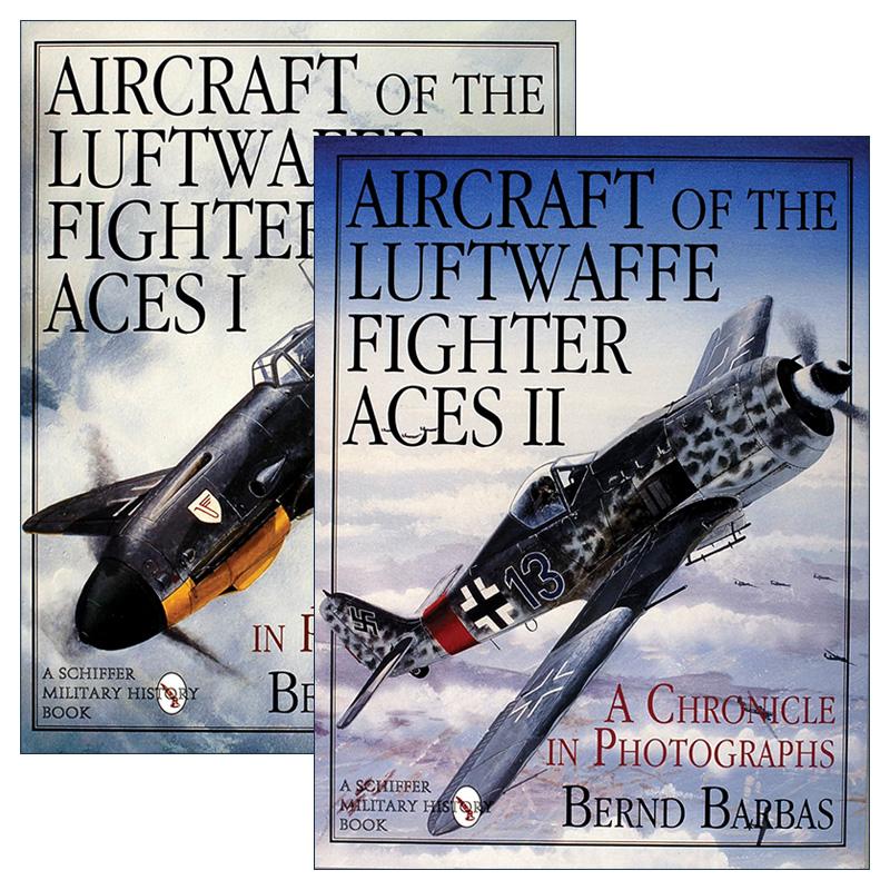 英文原版 Aircraft of the Luftwaffe Fighter Aces 德国空军王牌战斗机系列2册 精装插图历史 英文版 进口英语原版书籍