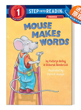 英文原版 Step into Reading 1 -Mouse Makes Words A Phonics Reader 老鼠造词 拼音 英文版 进口英语原版书籍