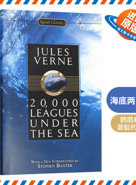 海底两万里 英文原版科幻小说 20000 Leagues Under the Sea 凡尔纳 进口书籍 英文版