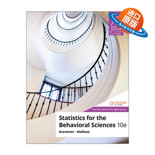 英文原版 Statistics For Behavioral Sciences 行为科学统计 第10版 英文版 进口英语原版书籍