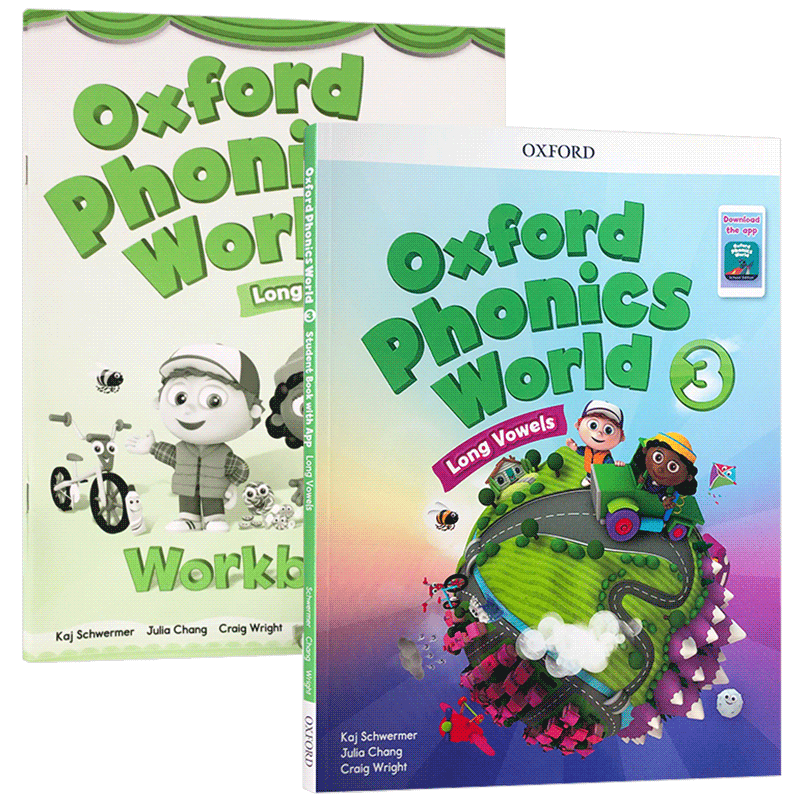 新版OPW 牛津英语自然拼读世界教材3级别含APP Oxford Phonics World 3级别课本+练习册 字母发音A-Z牛津少儿小学英语英文原版书籍