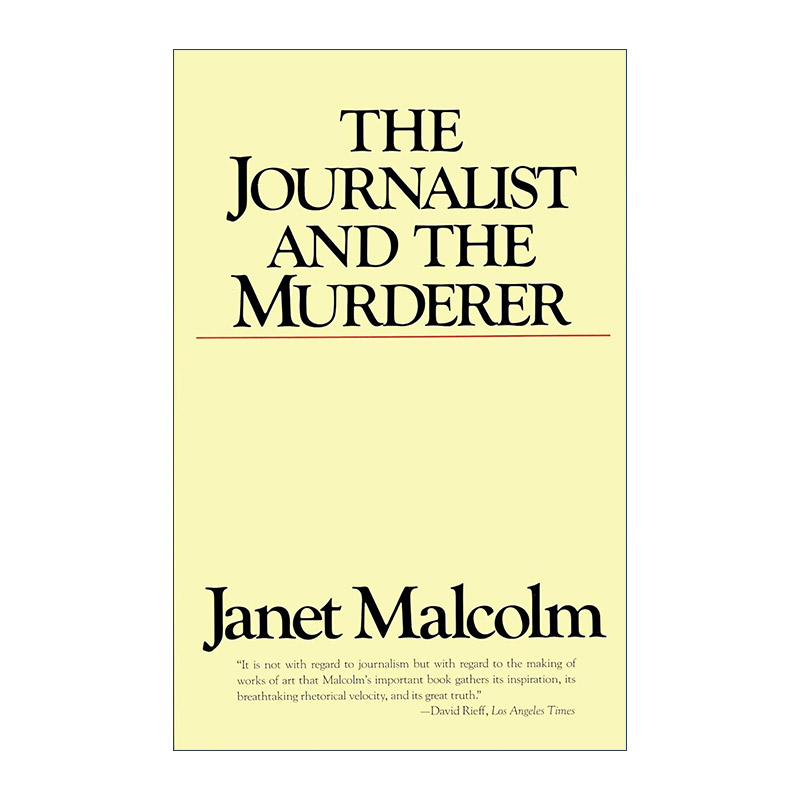 英文原版 The Journalist and the Murderer记者与谋杀犯一个真实的故事 Janet Malcolm英文版进口英语原版书籍