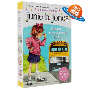 初级章节书桥梁书 Junie 英文原版 正版 Jones’s Ever 儿童英语读物 Set 4册 Boxed First 进口书籍 英文版 朱尼琼斯系列套装