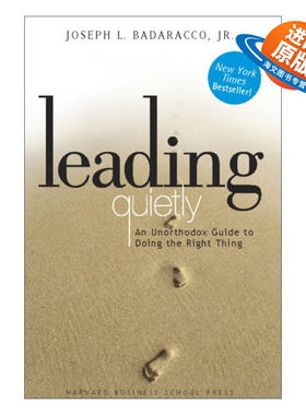 英文原版 Leading Quietly 沉静领导 哈佛商业评论 精装 Joseph Badaracco 英文版 进口英语原版书籍
