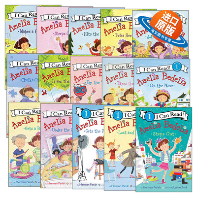 英文原版 Amelia Bedelia 阿米莉亚系列15册 糊涂女佣分级阅读 I Can Read Level 1 图画故事书 儿童绘本 英文版 进口英语原版书籍