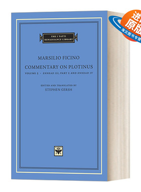 英文原版 Commentary on Plotinus  Volume 5 普罗提努斯评注 卷5 塔蒂文艺复兴丛书 英文版 进口英语原版书籍