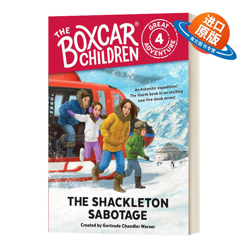 英文原版 精装 The Boxcar Children Great Adventure 4 棚车少年伟大冒险系列4 沙克尔顿破坏 英文版 进口英语原版书籍儿童外文书