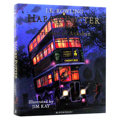 英文原版 哈利波特与阿兹卡班的囚徒 精装插图版 Harry Potter and the Prisoner of Azkaban JK罗琳 彩绘版 进口艺术画册外文小说