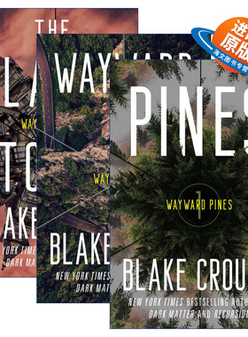 英文原版小说 The Wayward Pines Trilogy 松林异境三部曲3册 人生复本作者Blake Crouch 英文版 进口英语原版书籍