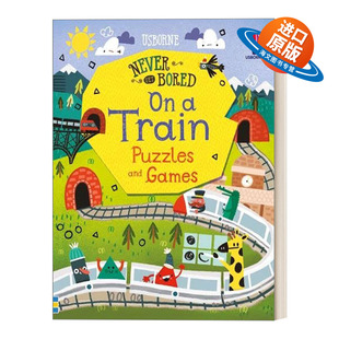 Train 书籍 Get 进口英语原版 英文版 火车主题趣味益智游戏 Bored Never 英文原版