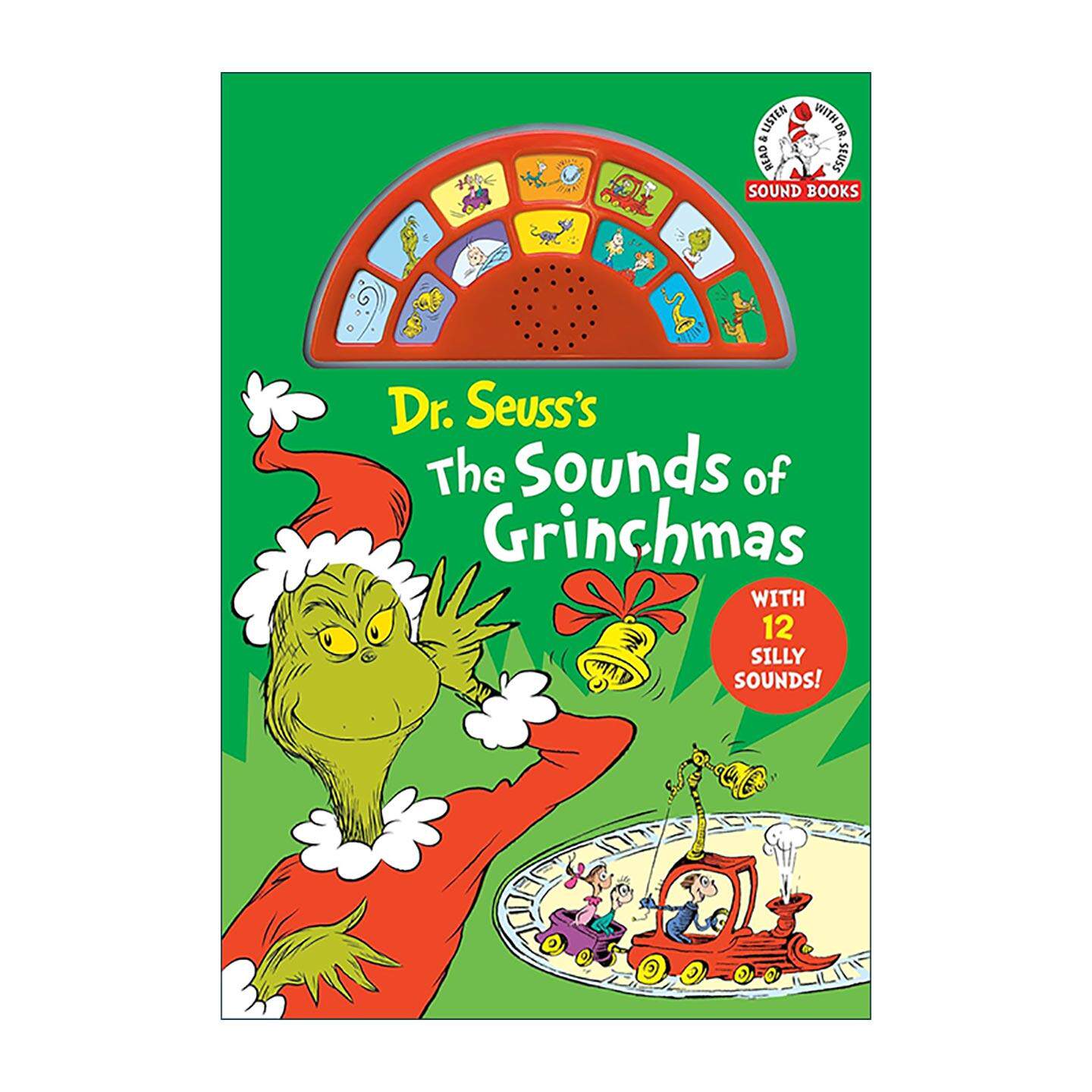 英文原版 Dr. Seuss's The Sounds of Grinchmas with 12 Silly Sounds 苏斯博士 圣诞怪杰之声与其他声音 进口英语原版书籍
