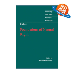 英文原版 Foundations of Natural Right 费希特 自然法权基础 剑桥哲学史文本系列 英文版 进口英语原版书籍
