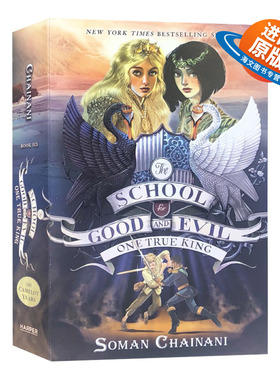 善与恶的学校6 英文原版小说 School for Good and Evil 6 The One True King 少儿英语章节桥梁书 青少年科幻读物 英文版进口书籍