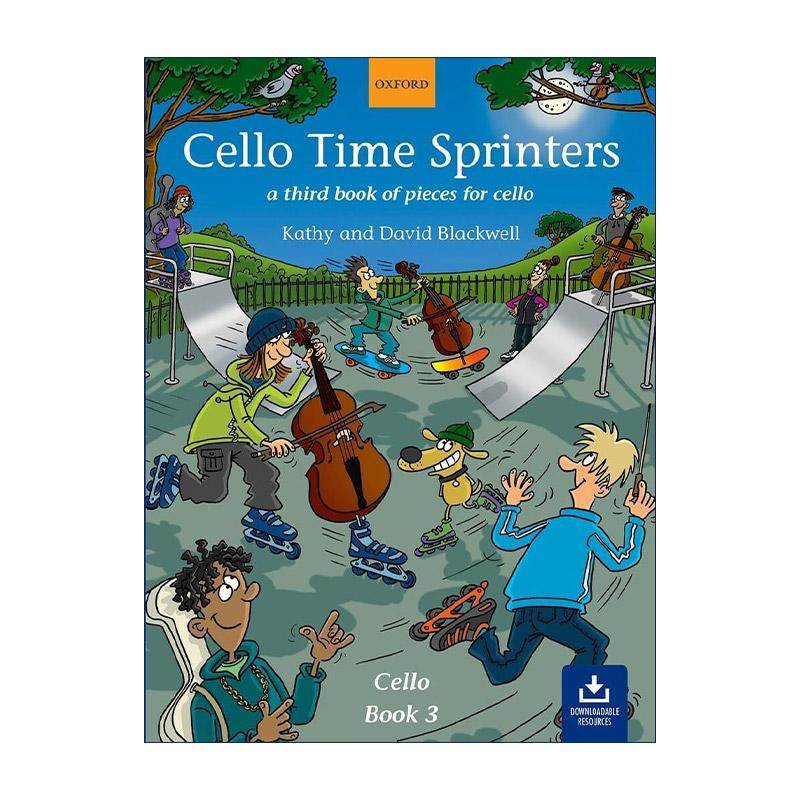 英文原版 Cello Time Sprinters 牛津大提琴时光 冲刺教材 入门进阶3 ABRSM英皇考级大提琴启蒙教材 英文版 进口英语原版书籍
