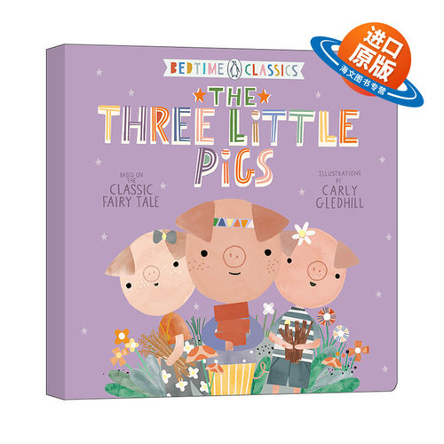 英文原版 The Three Little Pigs Penguin Bedtime Classics 企鹅经典睡前文学 三只小猪 童话故事 纸板书 英文版 进口英语书籍
