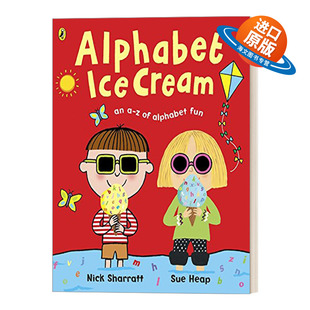 英文原版绘本 Alphabet Ice Cream 冰淇淋学字母 Nick Sharratt绘本 英文版 进口英语原版书籍